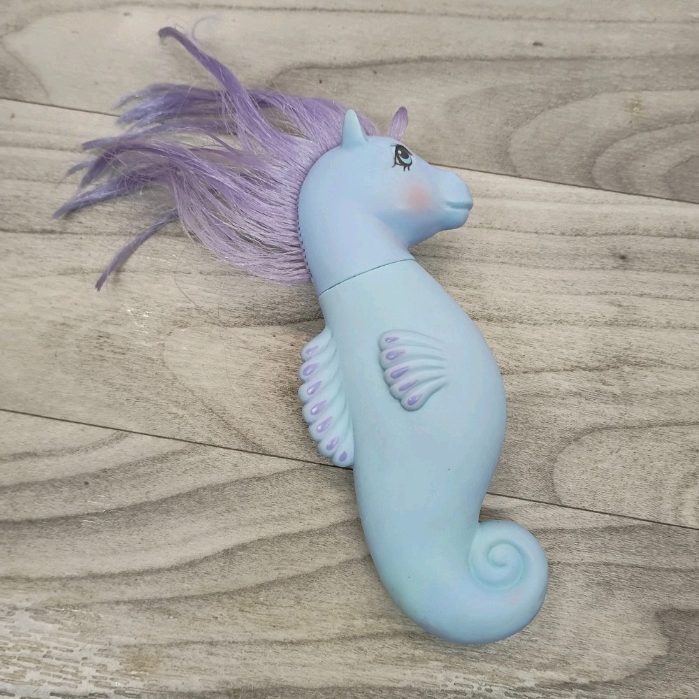 Vintage 1984 Hasbro G1 My Little Pony Sea Pony Seawinkle Blue Seahorse Figure